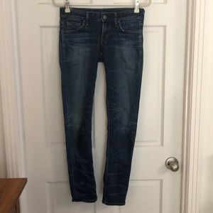 Racer skinny jeans